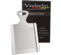 Winzbacher - The Original - Stainless Steel Ginger Grater | Ideal for Ginger, Turmeric and Garlic | Dishwasher Safe | Ideal for Preparing Ginger Tea