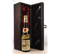 Winzergenossenschaft 1976 Bad Durkheim (1/2 Bottle) vintage wine in a silk lined wooden box with four wine accessories, 1 x 375ml