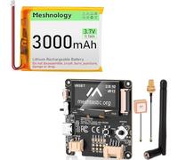 Wio Tracker L1 Development Board with 3000mah Battery Wio SX1262 nRF52840 Module for Ar duino Meshtastic LoRa, Blue Tooth 5.0 GPS, 1.3" OLED, Support Battery Type-C and Solar Charge, Rich Interface