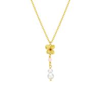Wioga Camille Necklace Goldplated Brass N-11031-GP - Woman - Brass Gold 42 cm