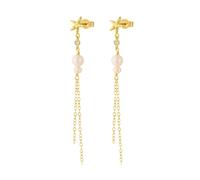 Wioga Eleonora Earrings Goldplated Silver E-9011-GP - Woman - 925 Sterling Silver Gold
