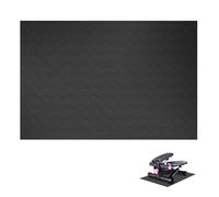 Wiojtry Mini Stair Stepper Mats, Ellipse Machine Non-Slip Mat, Non-Slip Workout Mat for Ellipse Leg Exerciser, Under Desk Ellipticals (19.7 * 23.6“(Black)
