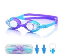 Wioklwe Kids Swimming Goggles For 6-14 Kids - Goggles Anti Fog Swim Goggle UV Resist No Leaking Childrens Swimming Goggles for Boys Girls Swim Glasses (Purple)