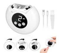 WIOR Automatic Electric Nail Clipper with 3 Speeds & LED Light, 2 in 1 Fingernail Trimmer and Polisher with Nail Scraps Storage USB Rechargeable Safety Electric Nail Cutter for Baby Kids Adult Elderly