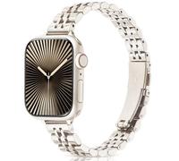 wipalor Metal Band Compatible with Apple Watch Straps Women 42mm 41mm 40mm 38mm, Elegant Strap for Apple Watch Straps, Stainless Steel Band for iWatch Strap Series 11 10 SE 9 8 7 6 5 4 3, Starlight