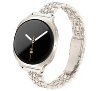 wipalor Slim Stainless Steel Band Compatible with Samsung Galaxy Watch 8 7 6 5 4 Straps 40mm 44mm, Ladies Elegant Straps for Samsung watch strap, Metal Band for Galaxy Watch Strap Women, Starlight