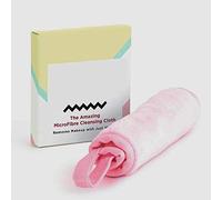 Wipe 2 x Microfibre ECO Friendly Chemical Free Ultra Soft Reusable Makeup Removal Facial Cleansing Cloth (Just add Water) - Pink (17cm x 17cm)