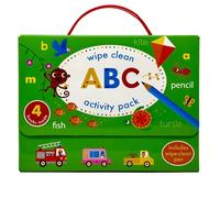 Wipe Clean ABC Activity Pack Collection 4 Books Set (with pen) (Writing Words, My First Alphabet, Alphabet Puzzles & Upper & Lower Case)