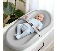 Wipe-Clean Changing Pad, Waterproof & Wipeable, Soft & Non-Slip Diaper Adjustable Safety Belt, Changing Pad for Dresser, Changing Table