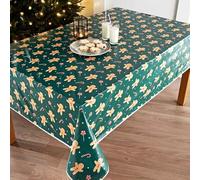 Wipe Clean Christmas Tablecloth Whether you are having a Christmas party or Christmas dinner, food is a big part of Christmas! - Gingerbread Man.