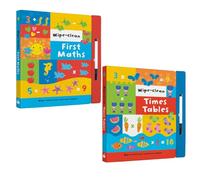 Wipe Clean First Maths & Times Tables 2 Books Collection Set by Sandcastle Books