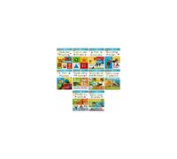 Wipe Clean Ready Set Learn 10 Early Learning Books Set Collection - Phonics, Alphabets, Numbers, Letters, Words, Colours, Shapes