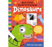 Wipe-Clean Sticker Funny Faces Dinosaurs