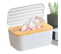 Wipe Dispenser - Spacious Refillable Tissue Case, Sealed Large Capacity Diaper Wipes Holder, Convenient Refill Solution | Dustproof mMask Storage Box with Lid for Bathroom Nursery Car Office