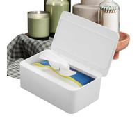 Wipe Holder - Refillable Wipe Container | Reusable Tissue Storage Box for Car Counter Living Room Restaurant Home Nursery Bedroom Bathroom Toilet