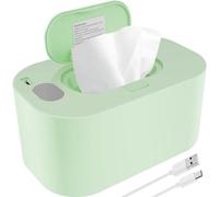 Wipe Warmer and Thermostat Baby Wipe Heater, USB Type C Baby Wipe Warmer for Car Home Baby Nursery (Green Mechanical)