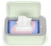 Wipe Warmer, Baby Wipe Warmer with 3-Step Temperature Control - Large Capacity Heated Wipes Dispenser for Newborns & Adults, Wet Wipe Warmer for Diaper Changes, Calentador de Toallitas para Bebé Green
