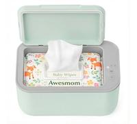 Wipe Warmer, Baby Wipe Warmer with 3-Step Temperature Control - Large Capacity Heated Wipes Dispenser for Newborns & Adults, Wet Wipe Warmer for Diaper Changes, Calentador de Toallitas para Bebé Green