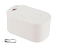 Wipe Warmer with USB Port, Portable Baby Wipes Dispenser with Large Capacity, Travel-Friendly Tissue Heater, Smart Temperature Control Diaper Insulation Box for Parents