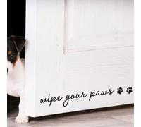 Wipe Your Paws.... Front Door Sticker