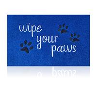 Wipe Your Paws Funny Welcome Mat - 18x30 Inch Non-Slip Rubber Entrance Mat, Durable for Front Door Entryway