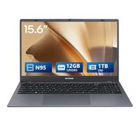 WIPEMIK Laptop Computer, 12GB LPDDR5 RAM Laptop 1TB SSD, Quad-Core N95, 15.6 Inch 1080P IPS Display Win11 Pro Laptops, WiFi 5, BT 5.0, Fingerprint, USB Type-C