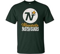 WIPEO Minnesota North Stars Hockey Retro Jersey Logo St. Paul Minneapolis Viki Black L