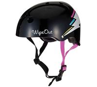 Wipeout Dry Erase Kids Bike Helmet, Black Bolt, Ages 5+