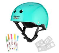 Wipeout Dry Erase Kids Bike Helmet, Teal Blue, Ages 8+