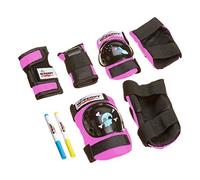 Wipeout Dry Erase Kids Cycling Protective Pad Set with Knee Pads, Elbow Pads, and Wristguards
