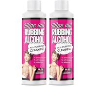 Wipeout - Rubbing Alcohol Isopropanol All-Purpose Isopropyl 99.9% Pure IPA Cleaner and Degreaser 250ml (Pack of 2)