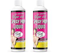 Wipeout - Spray Mop Liquid Detergent Refill Solution - Ready To Use Floor Cleaner | Lemon Sherbet Fragrance 500ml (Pack of 2)