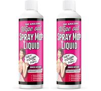 Wipeout - Spray Mop Liquid Detergent Refill Solution - Ready To Use Floor Cleaner | Pomegranate Fragrance 500ml, Clear (Pack of 2)