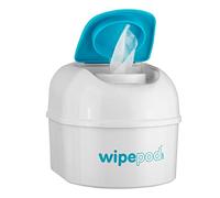 WIPEPOD - Wet Wipes Dispenser - Includes Free Antibacterial Wipes - Holds 500 Wipes - Airtight Design, Wall or Surface Mount - Ideal for Gyms, Fitness Centres & Health Clubs