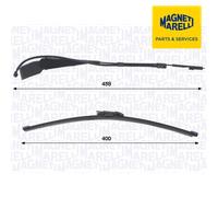 Magneti Marelli Wiper Arm Set 000723180457 – for Mercedes-Benz OM 622.851 1.7L