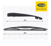 MAGNETI MARELLI 000723180474 Wiper arm set