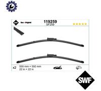 SWF Wiper Blades VISIOFLEX 119259 – Pack of 2 – Fits Audi A6 C6 (2004–2011)