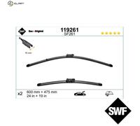 SWF VisioFlex SF261 (119261) Wiper blades, Pair, LHD VW / Audi Q2 SQ2 Passat CC