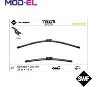 WIPER BLADE 119278 FOR FIAT 500X500L OPEL MOKKA CHEVROLET TRAX KIA 1.5L 4cyl