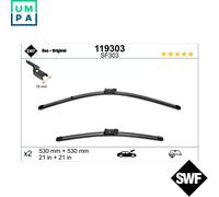 WIPER BLADE 119303 FOR SKODA FABIA/II/Combi ROOMSTER/Praktik MINI BBM/BZG 1.2L