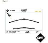 SWF Wiper Blade 119305 - Fits VW & SKODA: CC, Passat, Golf, Bora, Yeti, EOS