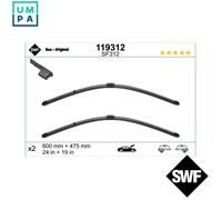 SWF Wiper Blade 119312 - Fits ALPINA & BMW 3 Series (E90/E91) - Part 61617198668/61617198669