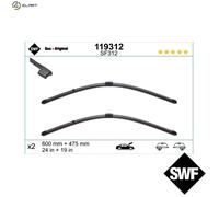 SWF Wiper Blade 119312 - Fits ALPINA & BMW 3 Series (E90/E91) - Part 61617198668/61617198669