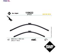 SWF Wiper Blade 119622 for MG ZS SUV (AZS1) 2017-