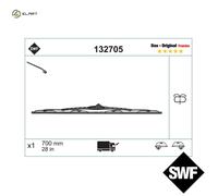 WIPER BLADE 132705 FOR SCANIA L,P,G,R,S/-/series 4 P,G,R,T MERCEDES-BENZ 8.9L