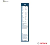 Bosch Wiper Blade Twin 701, Length: 650mm/500mm - Set of Front Wiper Blades