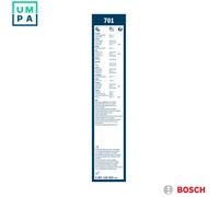 Bosch Wiper Blade Twin 701, Length: 650mm/500mm - Set of Front Wiper Blades