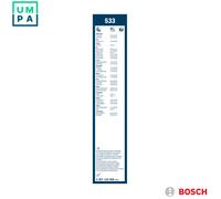 Bosch Wiper Blades Twin 533 – Front Set 530mm/475mm