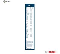 Bosch Wiper Blade Twin 502, Length: 500mm/450mm - Set of Front Wiper Blades