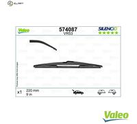 574087 Silencio Original Equipment Rear Wiper Blade Single VR53 Window By Valeo